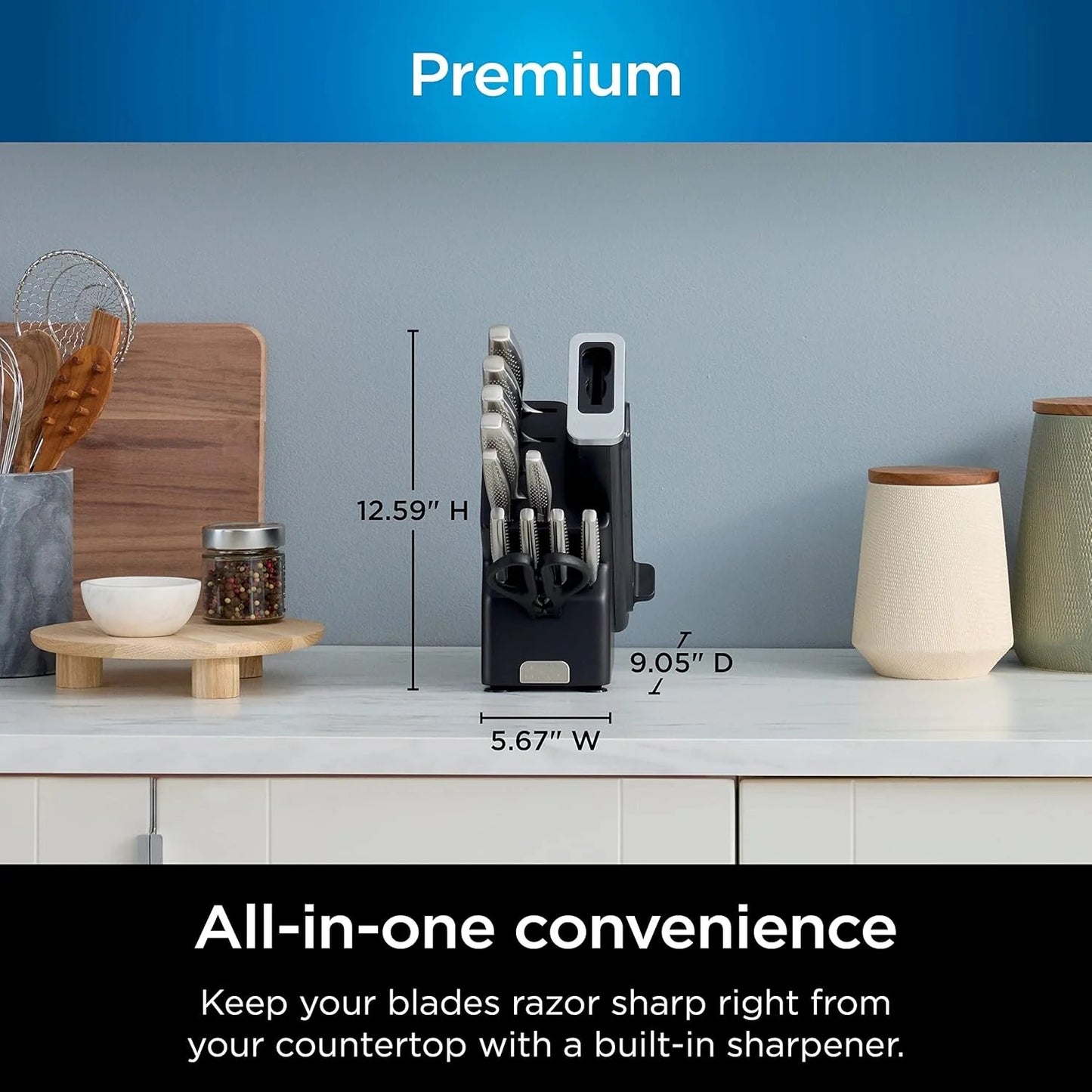 NoDull ™ 12 Piece Knife Set