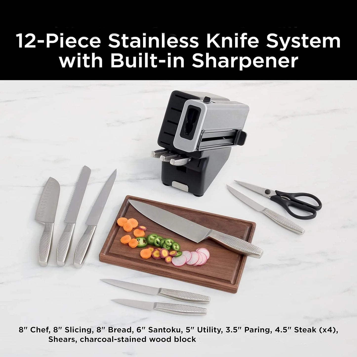 NoDull ™ 12 Piece Knife Set